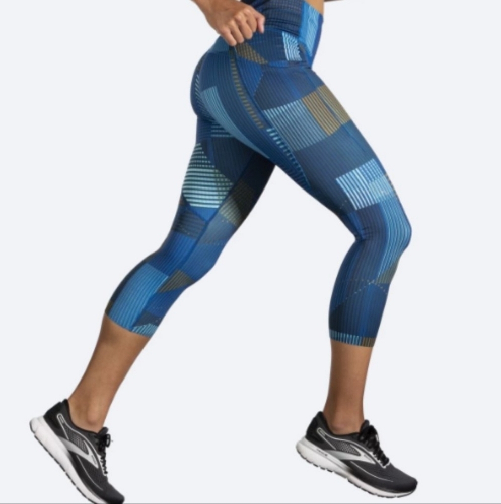 Brooks Women's Method 3/4 Tights Motion Print, Sz L